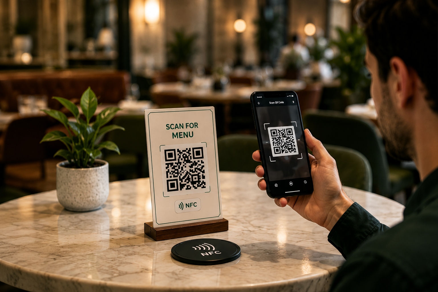إنشاء رموز QR و NFC
